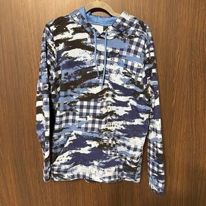 Blue Mixed Color Adidas Hoodie